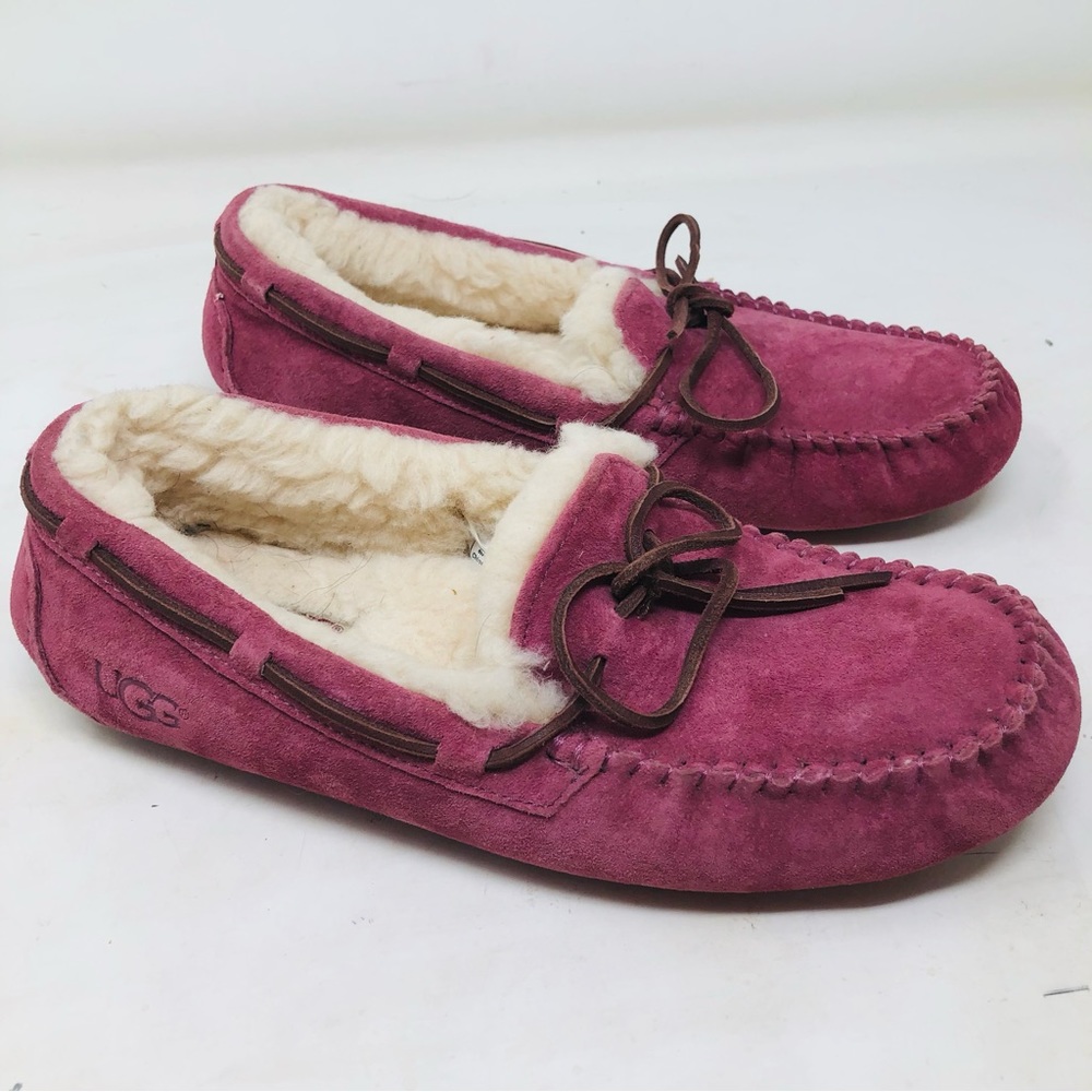 UGG Dakota Coral Water Resistant Suede Moccasins